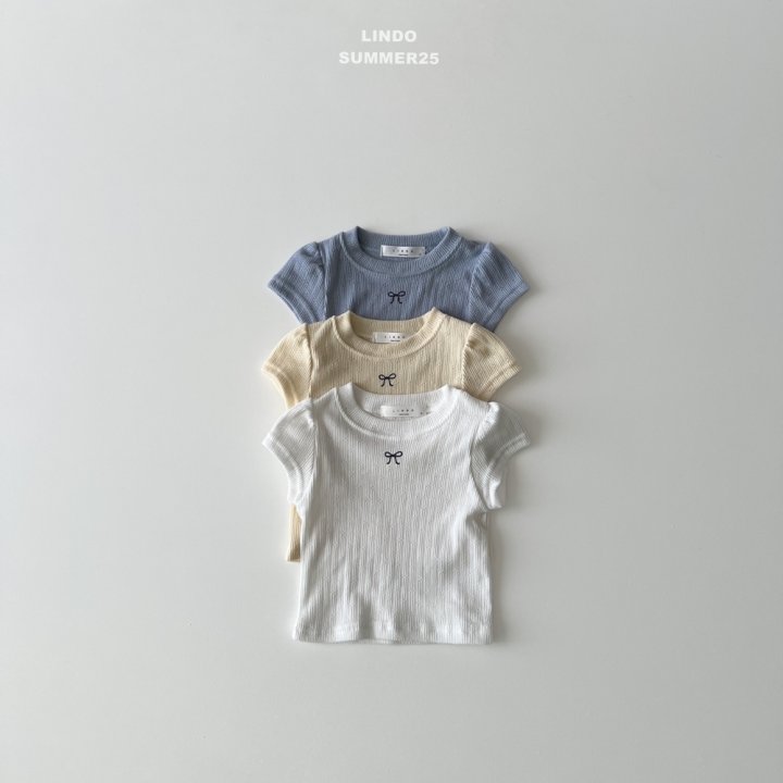 Lindo - Korean Baby Fashion - #babyootd - Eyelet Ribbon Tee