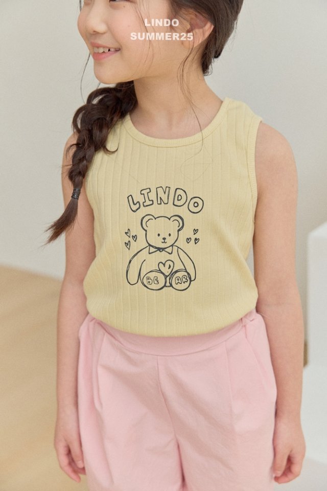Lindo - Korean Baby Fashion - #babyootd - Little Bear Sleeveless - 12