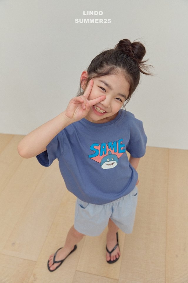 Lindo - Korean Baby Fashion - #babyootd - Shark Short Sleeve Tee - 8