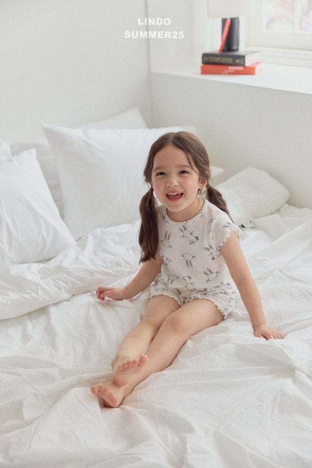 Lindo - Korean Baby Fashion - #babyootd - Bunny Pajama Set - 6