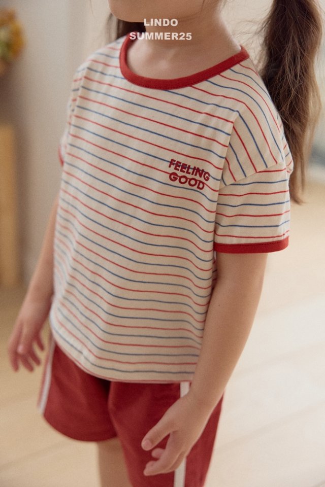 Lindo - Korean Baby Fashion - #babyoutfit - Feeling Good Tee (Stripe) - 10