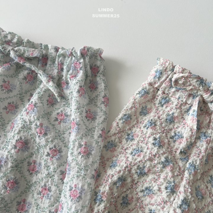 Lindo - Korean Baby Fashion - #babyoutfit - Summer Flower Pants - 5