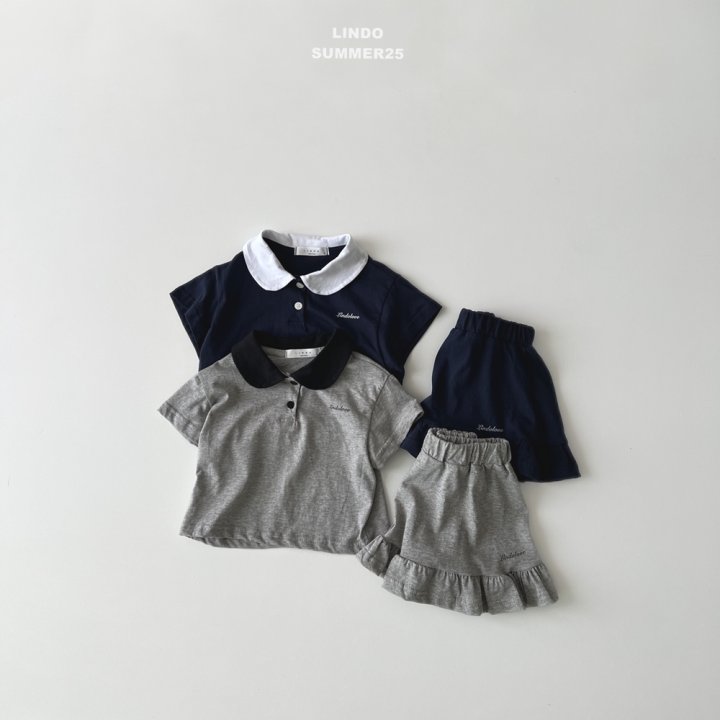 Lindo - Korean Baby Fashion - #babyoutfit - Jenny Collar Set