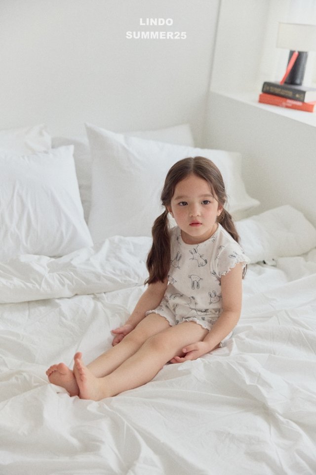Lindo - Korean Baby Fashion - #babyoutfit - Bunny Pajama Set - 7