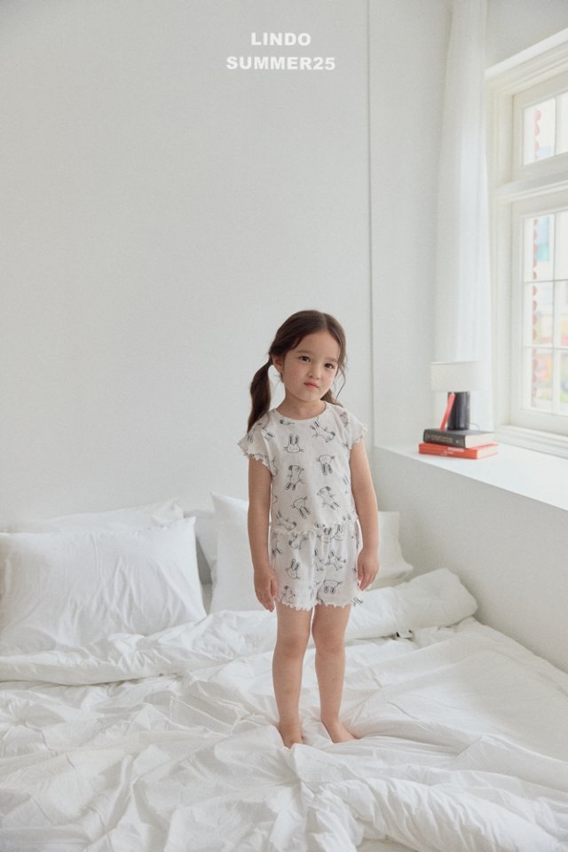 Lindo - Korean Baby Fashion - #babyoutfit - Bunny Pajama Set - 8