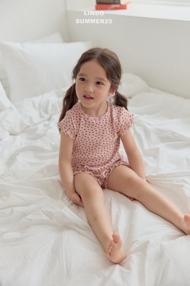 Lindo - Korean Baby Fashion - #babyoutfit - Strawberry Pajama Set - 7