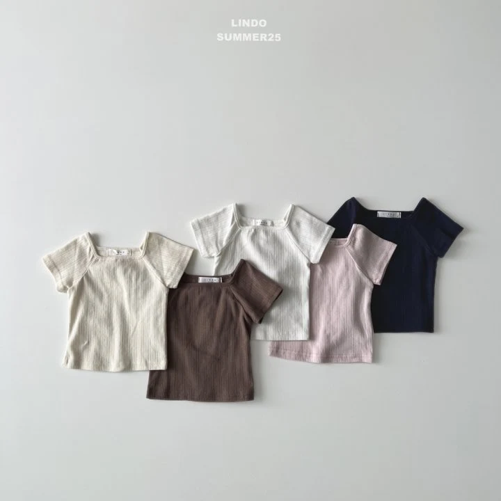 Lindo - Korean Baby Fashion - #babyoutfit - Square Binding Tee - 7