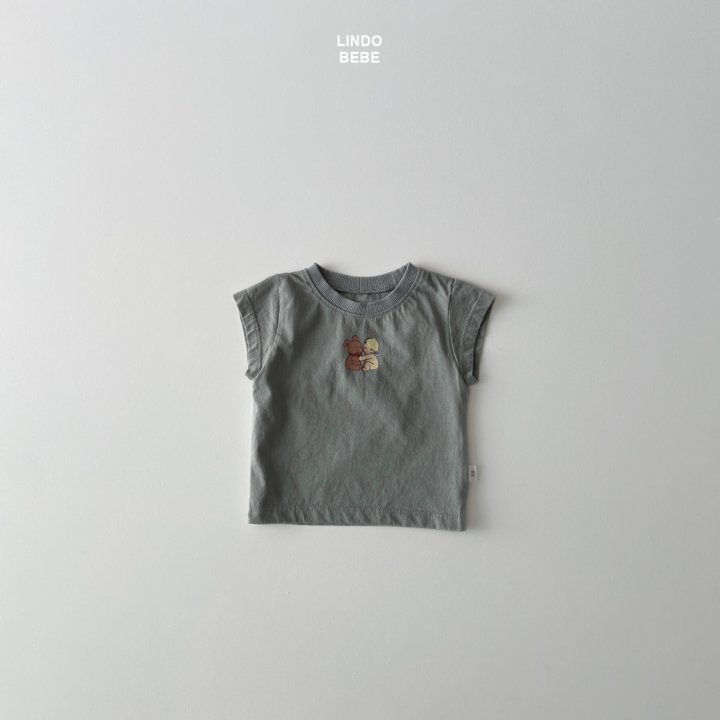 Lindo - Korean Baby Fashion - #babyoutfit - Bebe Hug Bear Short Sleeve Tee - 5
