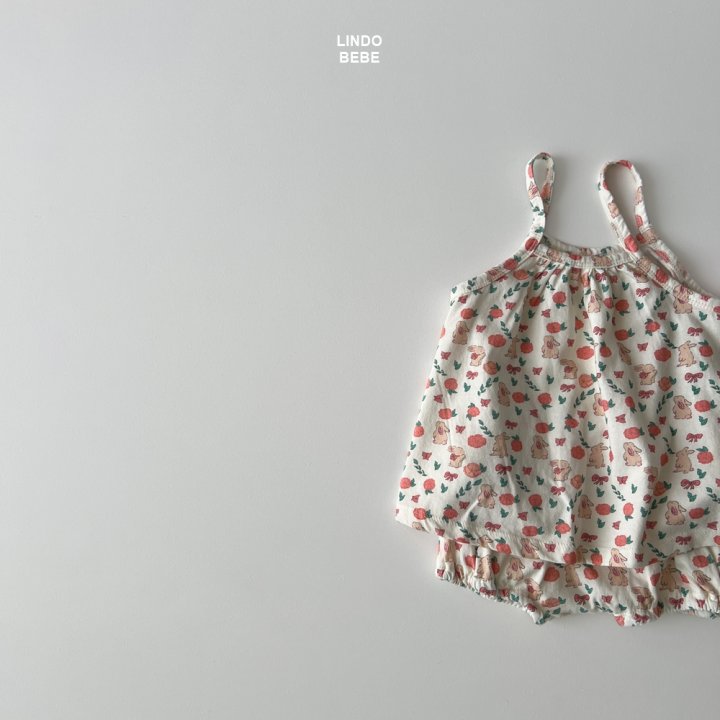 Lindo - Korean Baby Fashion - #babywear - Bebe Petit Sleeveless One-piece Set - 2
