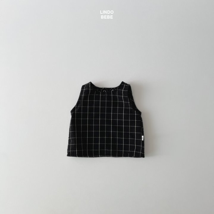 Lindo - Korean Baby Fashion - #babywear - Bebe Modern Check Sleeveless Blouse - 2