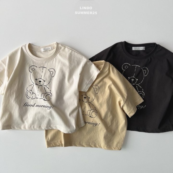 Lindo - Korean Baby Fashion - #onlinebabyboutique - Morning Bear Tee - 3