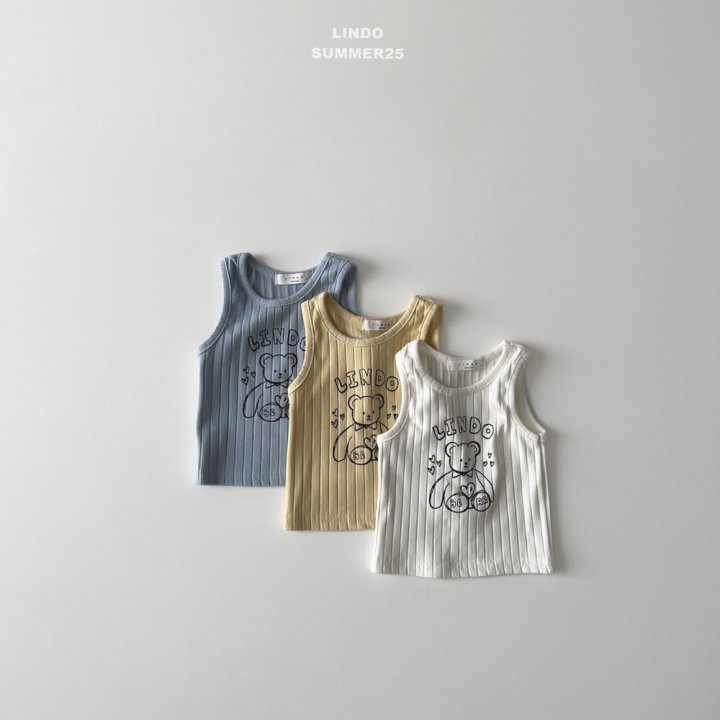 Lindo - Korean Baby Fashion - #onlinebabyboutique - Little Bear Sleeveless