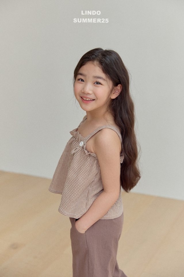 Lindo - Korean Baby Fashion - #onlinebabyboutique - Bonbon Check Blouse - 7