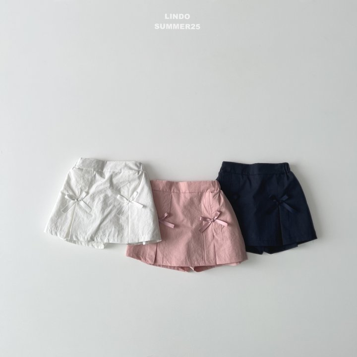 Lindo - Korean Baby Fashion - #onlinebabyshop - Ribom Skirt Pants