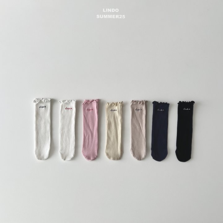 Lindo - Korean Baby Fashion - #onlinebabyshop - Lindo Heart Socks - 3