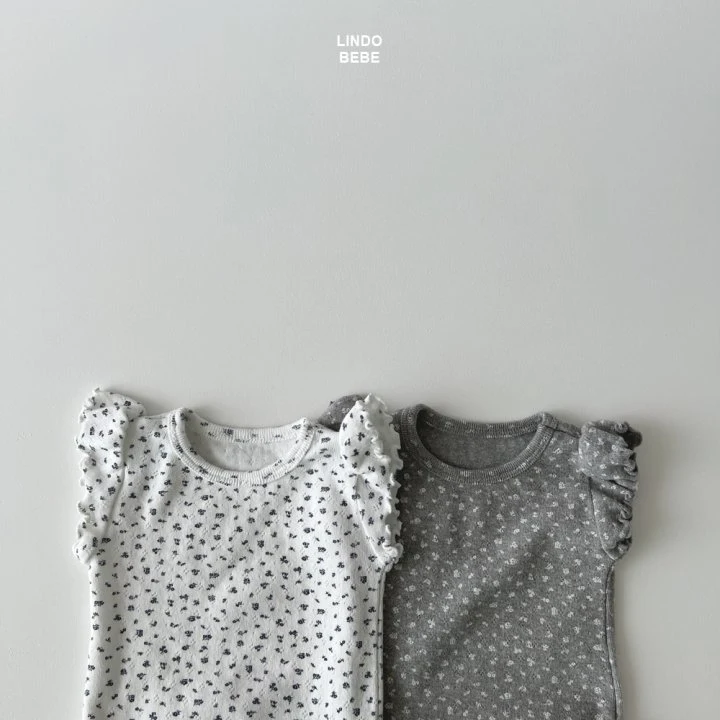 Lindo - Korean Baby Fashion - #onlinebabyshop - Bebe Mini Flower Suit - 2