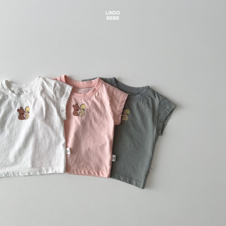 Lindo - Korean Baby Fashion - #onlinebabyshop - Bebe Hug Bear Short Sleeve Tee - 8