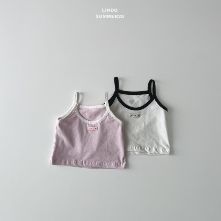 Lindo - Korean Baby Fashion - #onlinebabyshop - May Heart Strap Sleeveless - 4