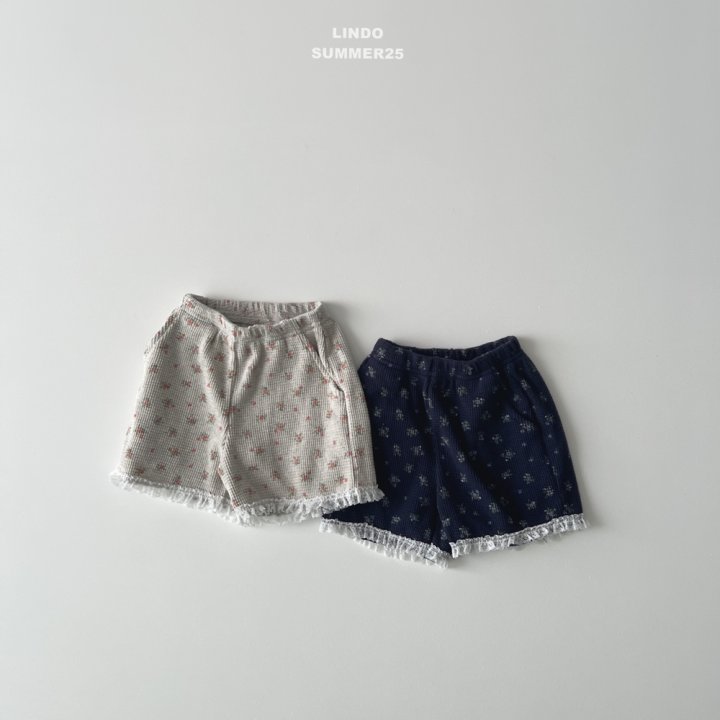 Lindo - Korean Baby Fashion - #smilingbaby - Rose Waffle Shorts