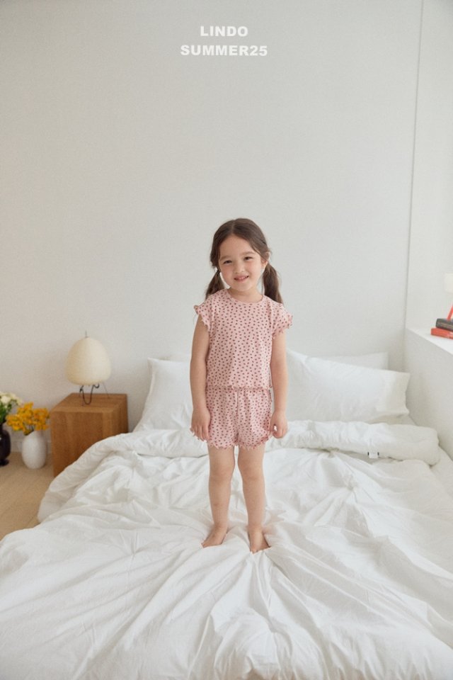 Lindo - Korean Baby Fashion - #smilingbaby - Strawberry Pajama Set - 11