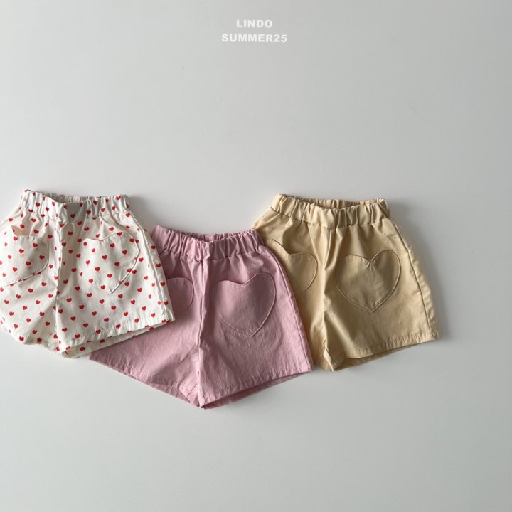 Lindo - Korean Baby Fashion - #smilingbaby - Heart Shorts (Heart) - 3