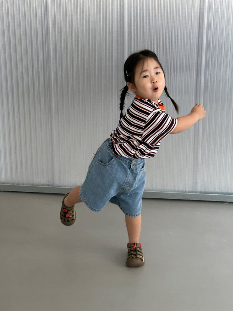 Little Normal - Korean Children Fashion - #discoveringself - Multi Stripe Tee - 5