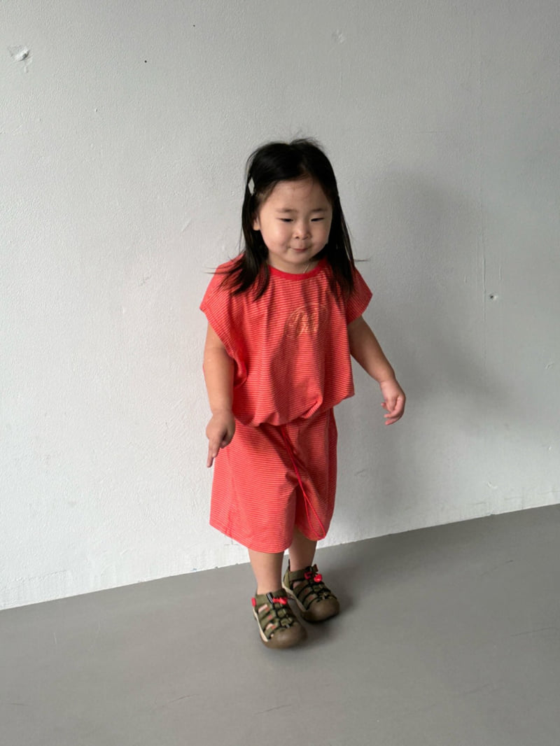 Little Normal - Korean Children Fashion - #kidsshorts - Rene Stripe Set - 8
