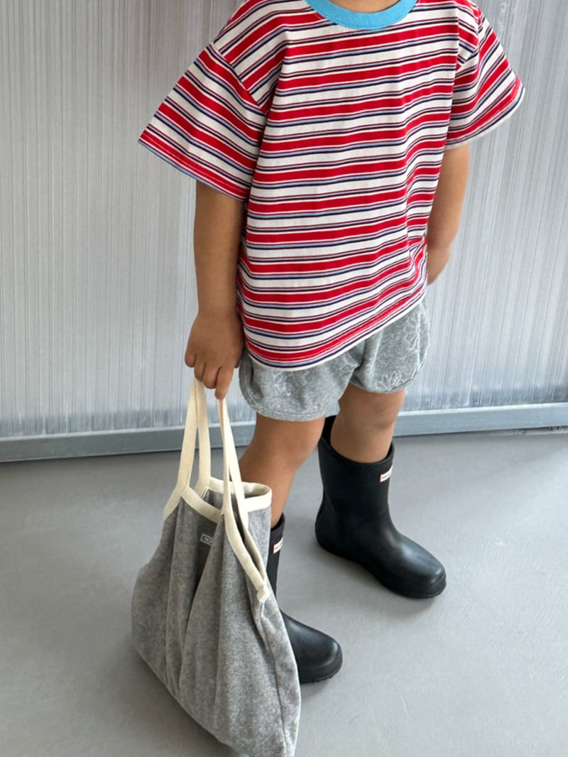 Little Normal - Korean Children Fashion - #kidsstore - Multi Stripe Tee - 8