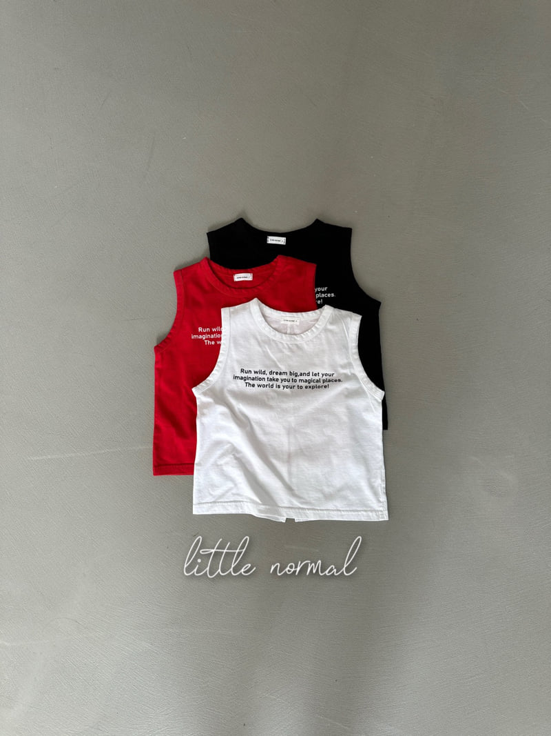 Little Normal - Korean Children Fashion - #kidzfashiontrend - Back Slit Sleeveless