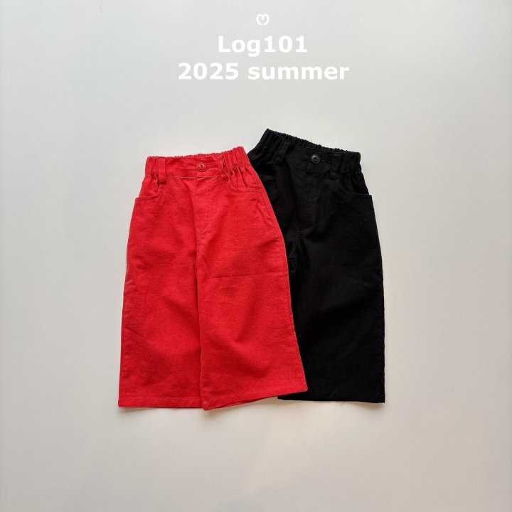 Log101 - Korean Children Fashion - #Kfashion4kids - Linen Bermuda Shorts