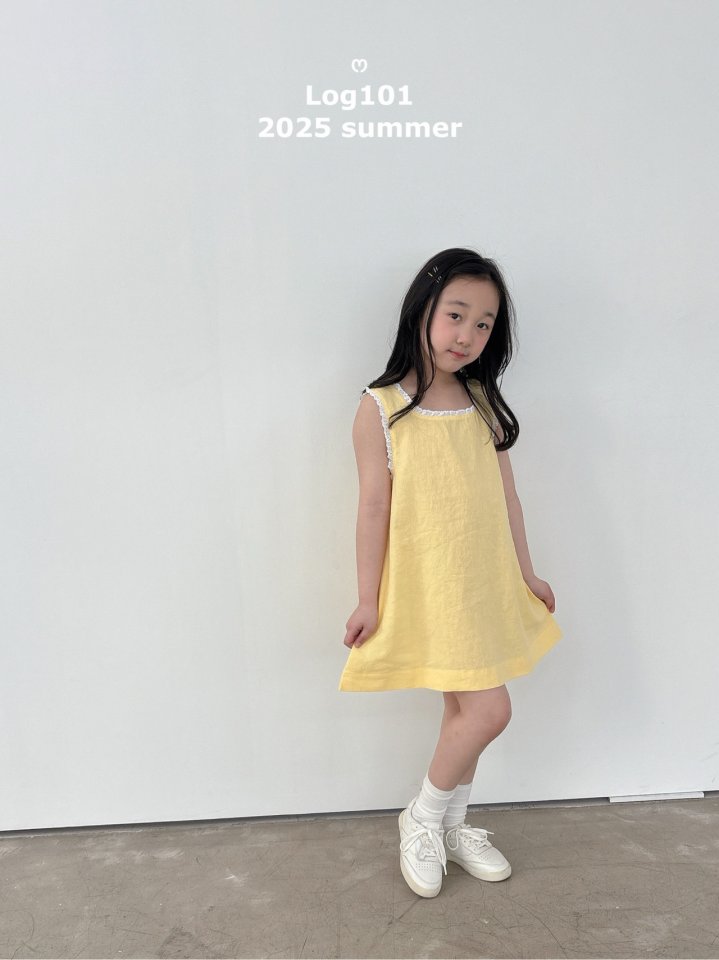 Log101 - Korean Children Fashion - #childofig - Linen Shirring Dress - 12