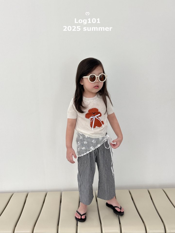 Log101 - Korean Children Fashion - #childofig - Woof Short Sleeve Knit - 3