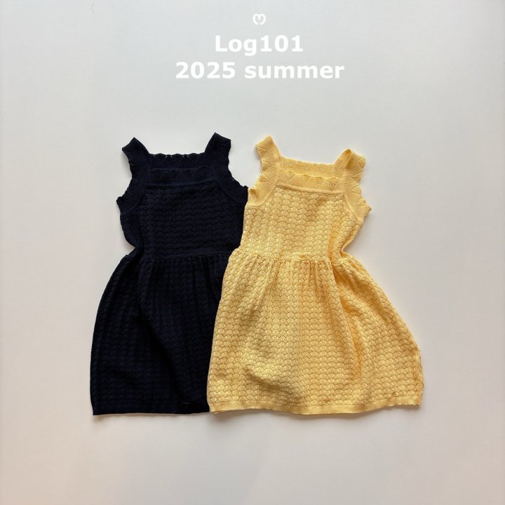 Log101 - Korean Children Fashion - #childofig - Wavy Knit Dress