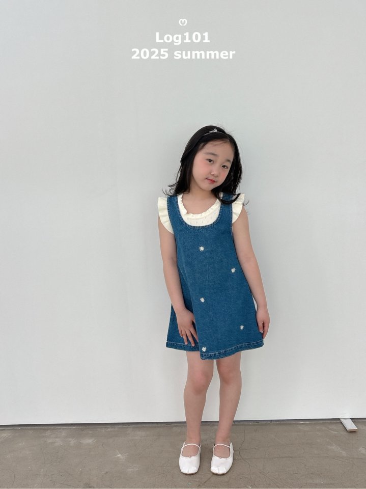 Log101 - Korean Children Fashion - #designkidswear - Frill Sleeveless Tee - 6