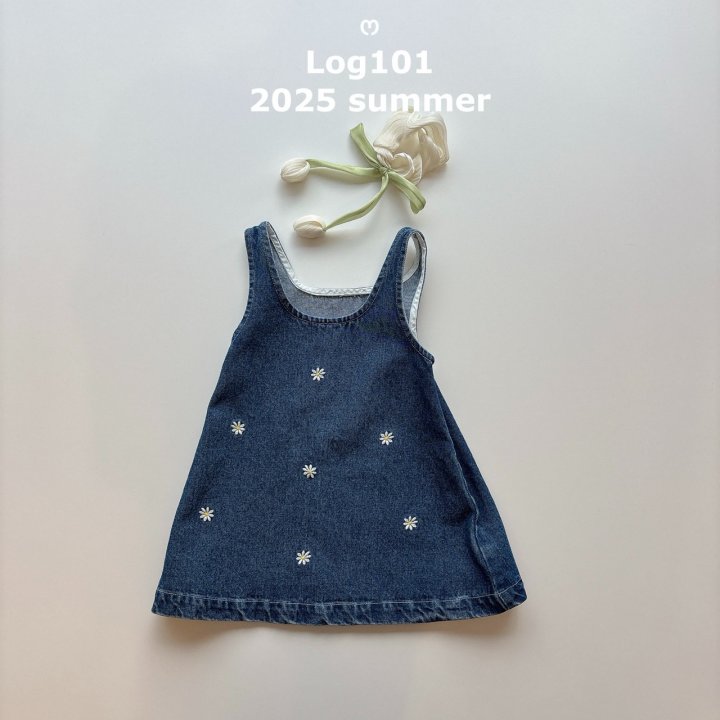 Log101 - Korean Children Fashion - #designkidswear - Daisy Denim Dress