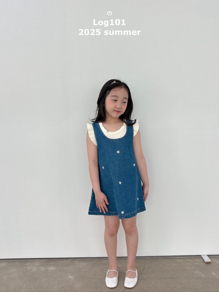 Log101 - Korean Children Fashion - #fashionkids - Frill Sleeveless Tee - 8