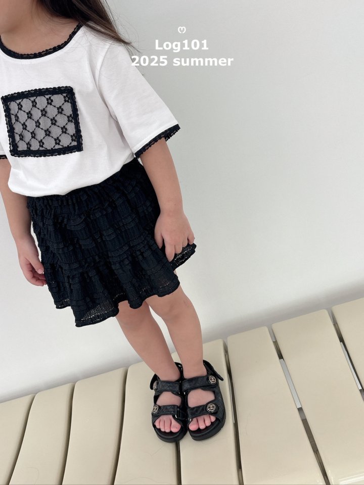 Log101 - Korean Children Fashion - #kidsshorts - Lace Tee - 11