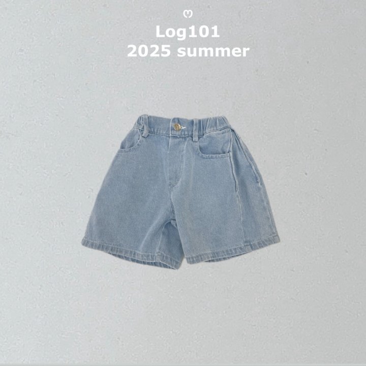 Log101 - Korean Children Fashion - #kidsshorts - Edge Half Denim Shorts