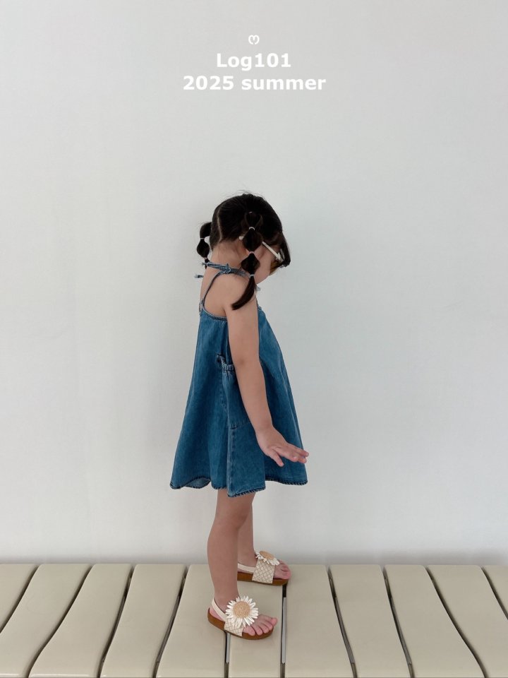 Log101 - Korean Children Fashion - #kidsstore - Denim Strap Dress - 10