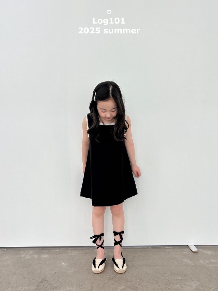 Log101 - Korean Children Fashion - #kidzfashiontrend - Linen Shirring Dress - 5