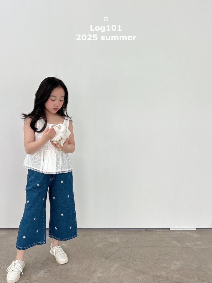 Log101 - Korean Children Fashion - #kidzfashiontrend - Daisy Denim Pants - 2