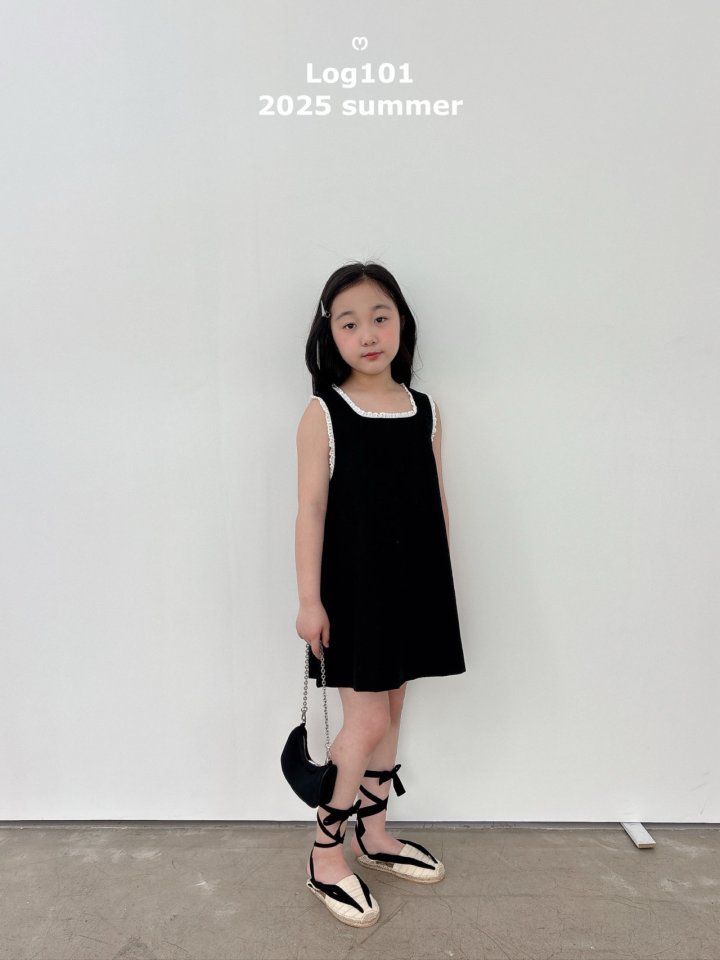 Log101 - Korean Children Fashion - #littlefashionista - Linen Shirring Dress - 7