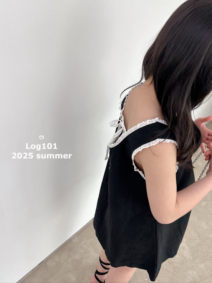 Log101 - Korean Children Fashion - #magicofchildhood - Linen Shirring Dress - 8