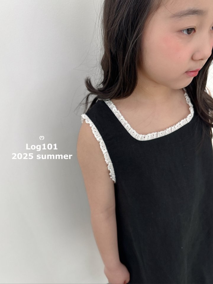 Log101 - Korean Children Fashion - #minifashionista - Linen Shirring Dress - 9