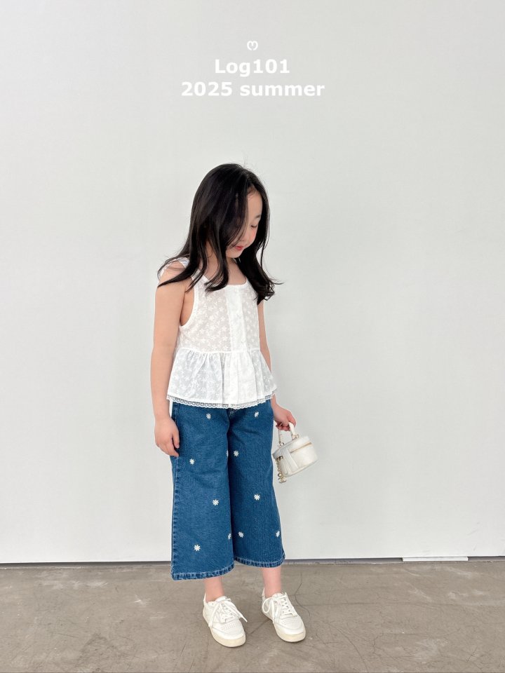 Log101 - Korean Children Fashion - #minifashionista - Daisy Denim Pants - 6