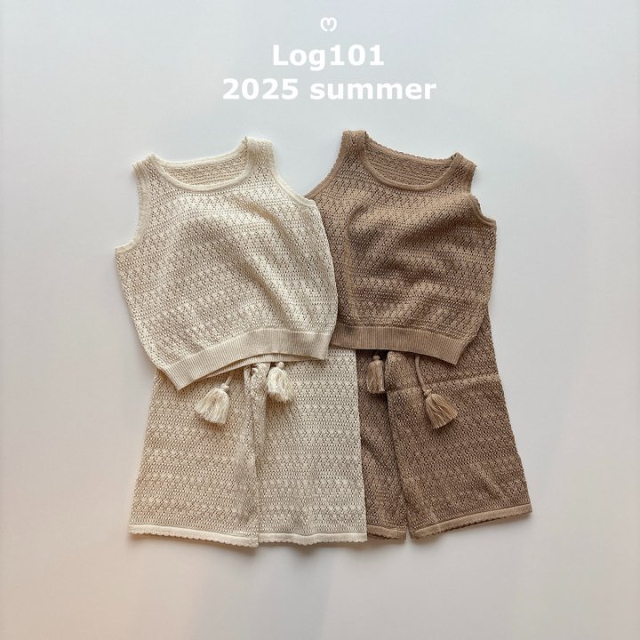 Log101 - Korean Children Fashion - #prettylittlegirls - Log Knit Set