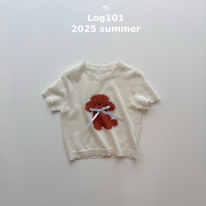Log101 - Korean Children Fashion - #prettylittlegirls - Woof Short Sleeve Knit
