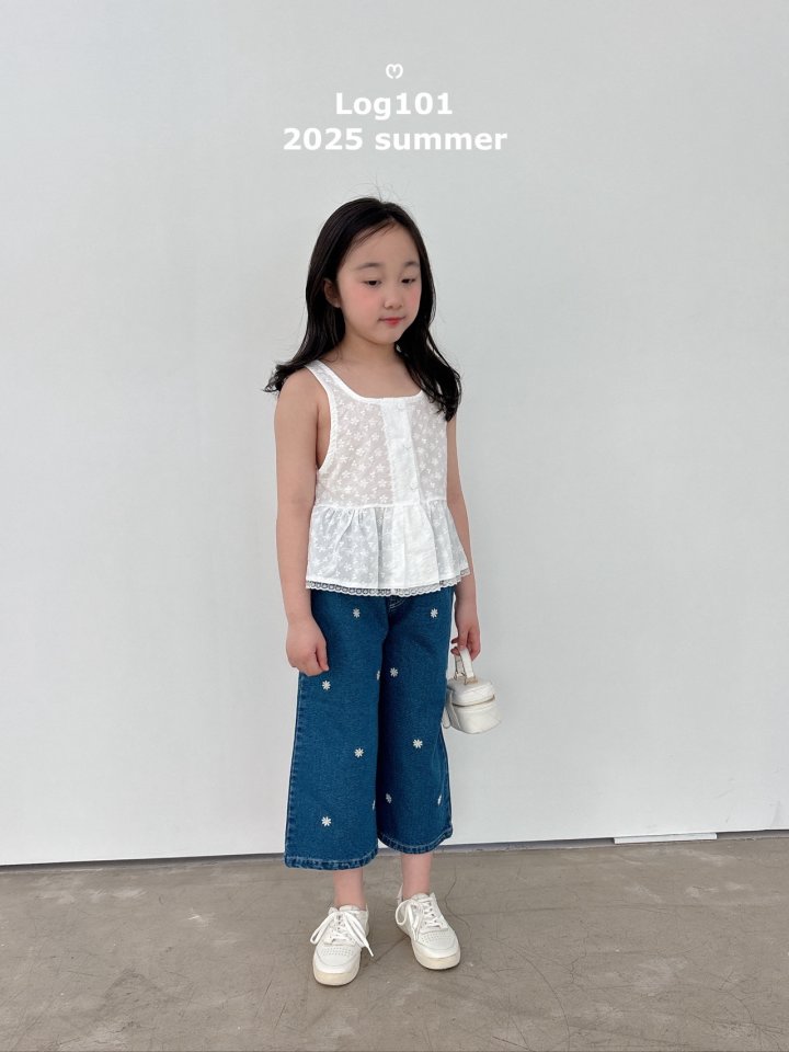Log101 - Korean Children Fashion - #prettylittlegirls - Daisy Denim Pants - 7
