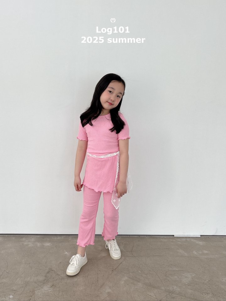 Log101 - Korean Children Fashion - #todddlerfashion - Frill Lab Bootcut Pants - 12