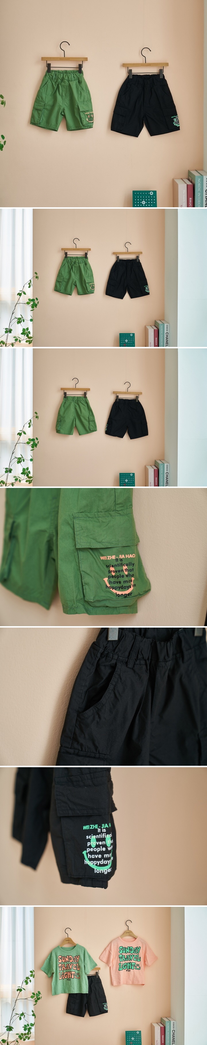 London I - Korean Children Fashion - #todddlerfashion - Cotton Cargo Shorts
